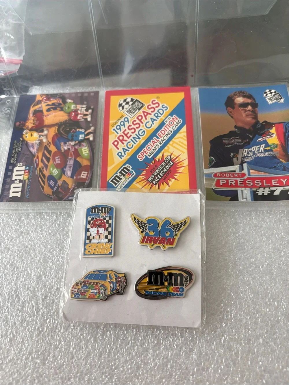 M&M'S Multicolor Racing Enamel Pin Set - Yellow, Blue, Red, Black